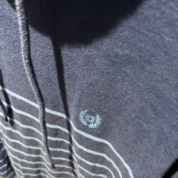 Blue Stripped Chaps Hoodie - Picture 1 of 4